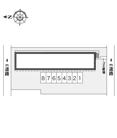 ★手数料０円★西東京市中町　月極駐車場（LP）